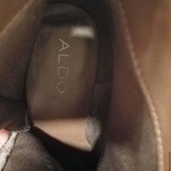 Aldo Gray Suede Like New Booties with Zipper Women's 10 - Picture 5 of 6